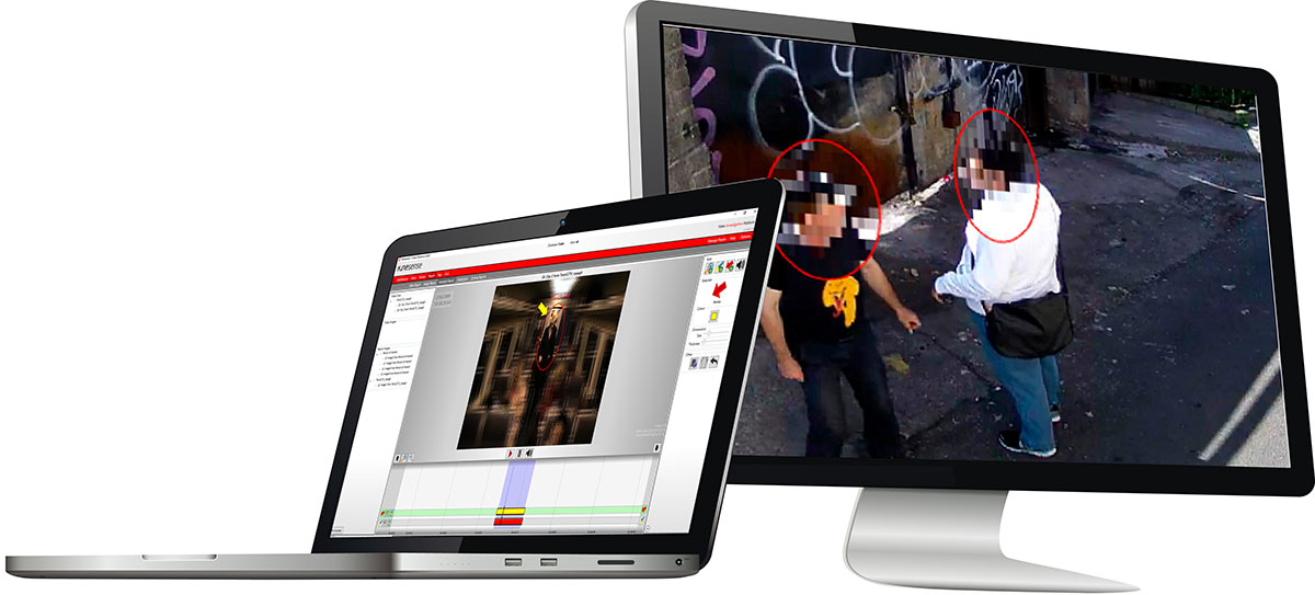 Interfaccia Kinesense Redact per oscuramento selettivo