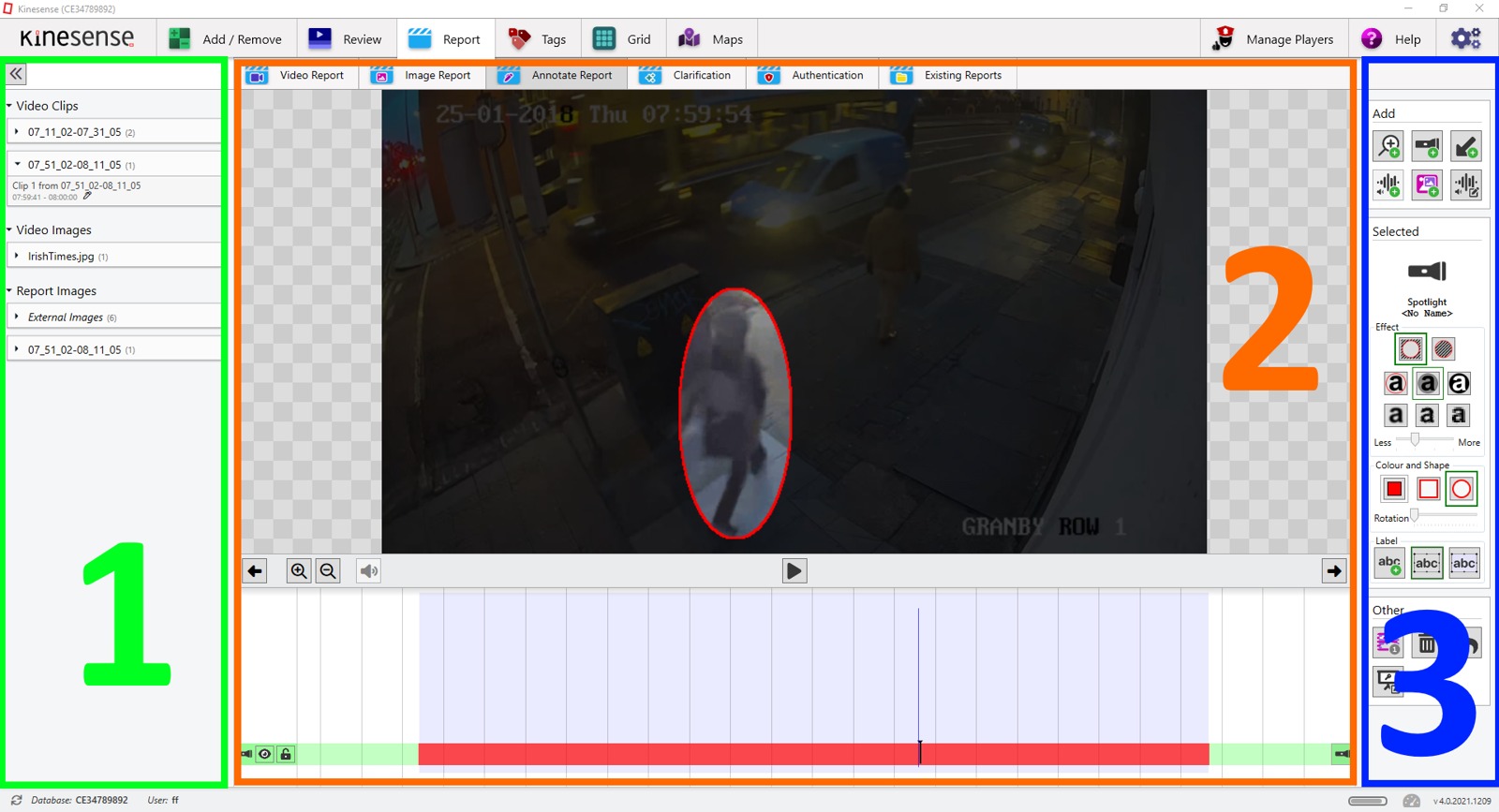 Kinesense LE — Annotazioni multimediali